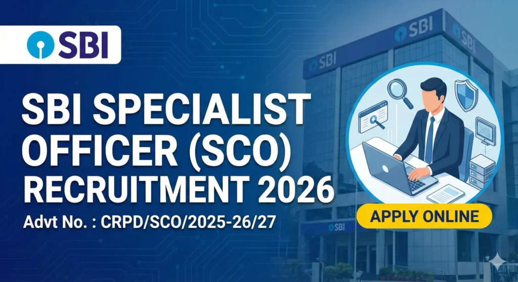 State Bank of India (SBI) SBI Bank Specialist Officer Recruitment 2026 Advt No. : CRPD/SCO/2025-26/27